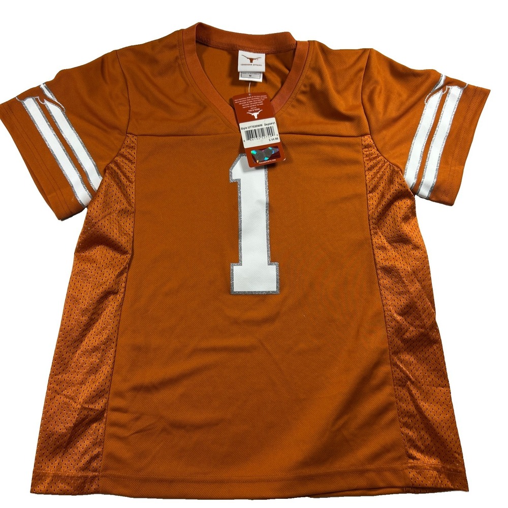 Women's Texas Longhorns #1 Football Jersey - Size Medium New With Tags $44